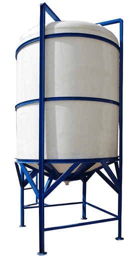 KARE-1500 - 1500 LT Polietilen Konik Silo Tanklar | Asır Plastik - Polietilen Su Depoları
